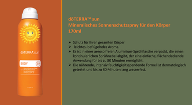 Sonnenschutz Spray
